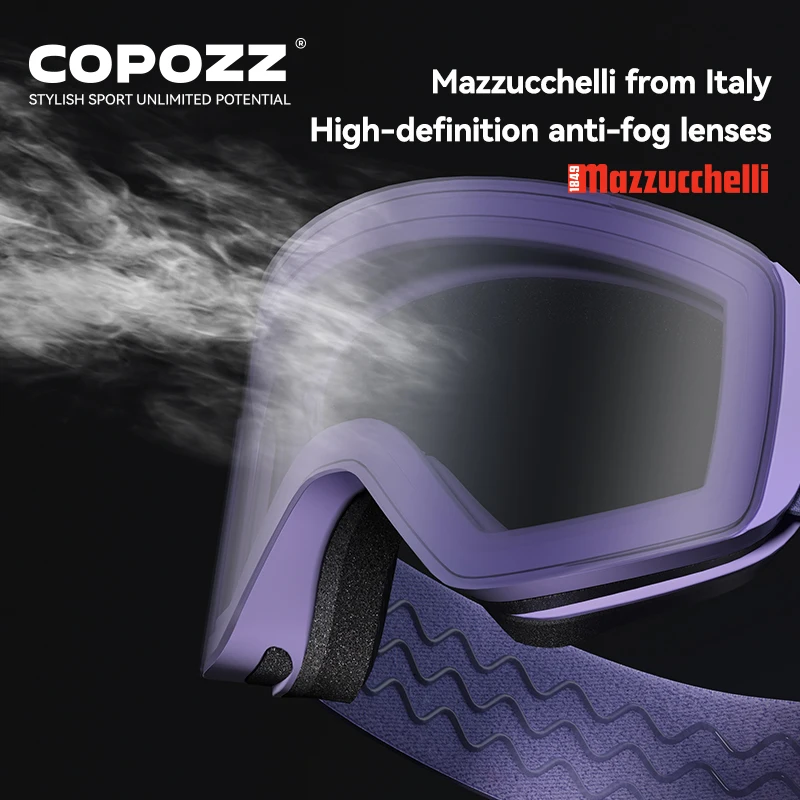 COPOZZ X-edge Skibrille mit magnetischer Scheibe – Bild 3