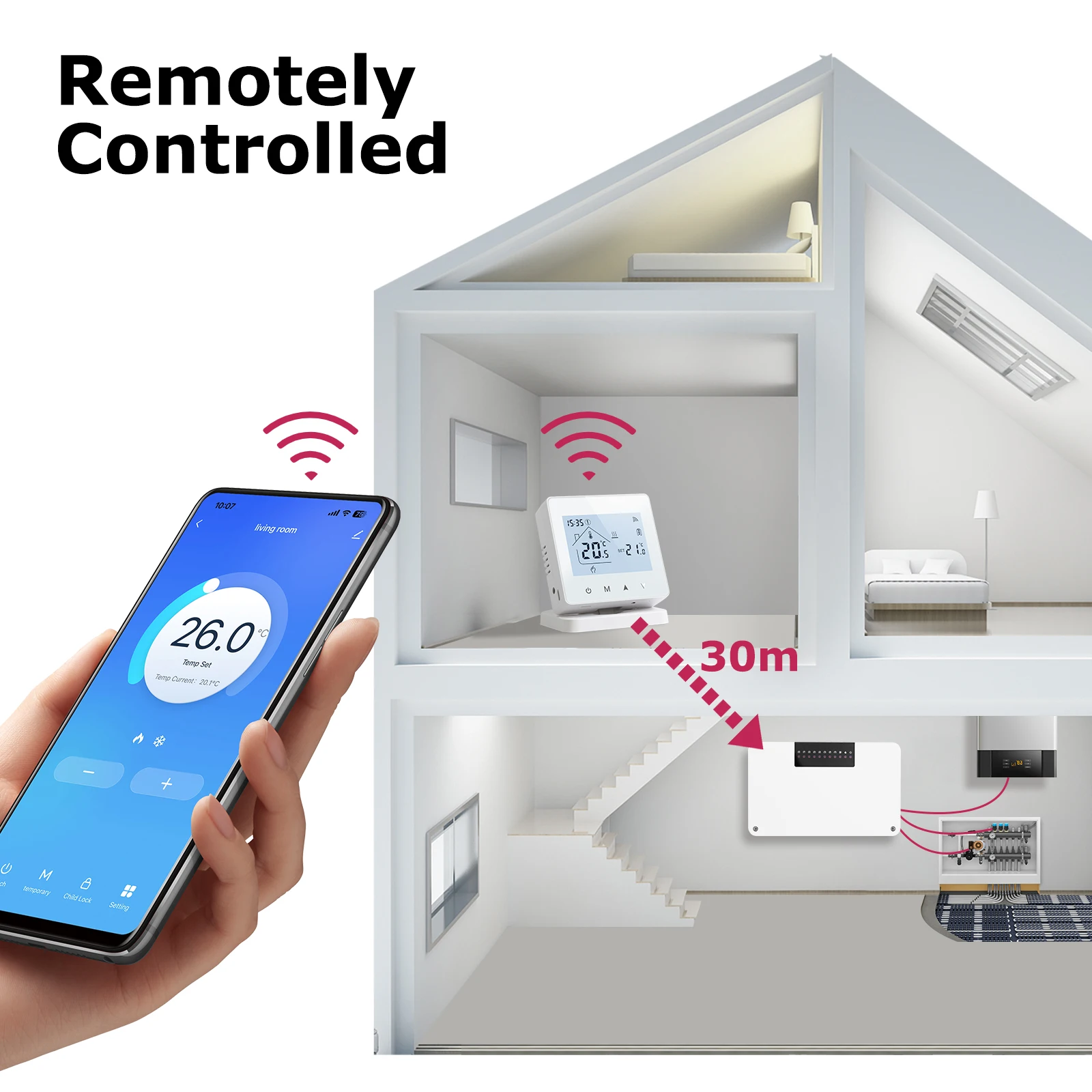 Beok WLAN-Heizungssteuerung – 8 Zonen bequem regeln – Bild 4