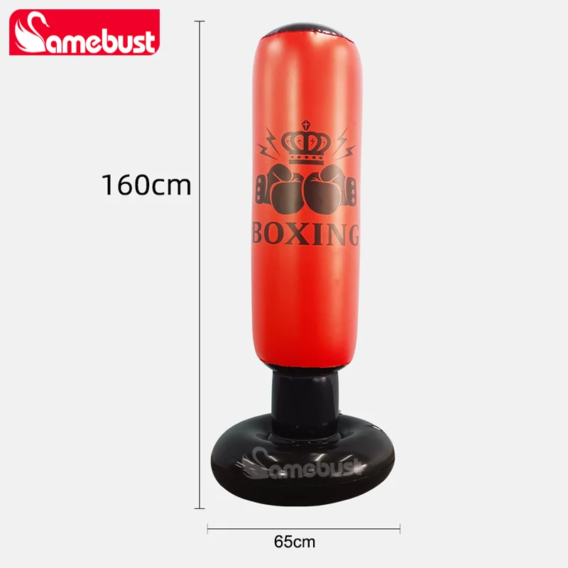 Aufblasbarer Boxsack mit Rückprallfunktion – Training zu Hause – Bild 7