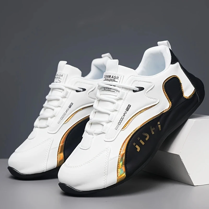 Herren-Sneaker in Lederoptik mit Meshfutter – Bild 5