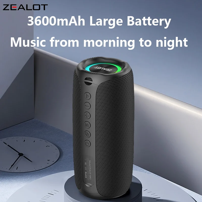 ZEALOT MP2 Bluetooth Lautsprecher – tragbare Musikbox mit 20 W – Bild 4