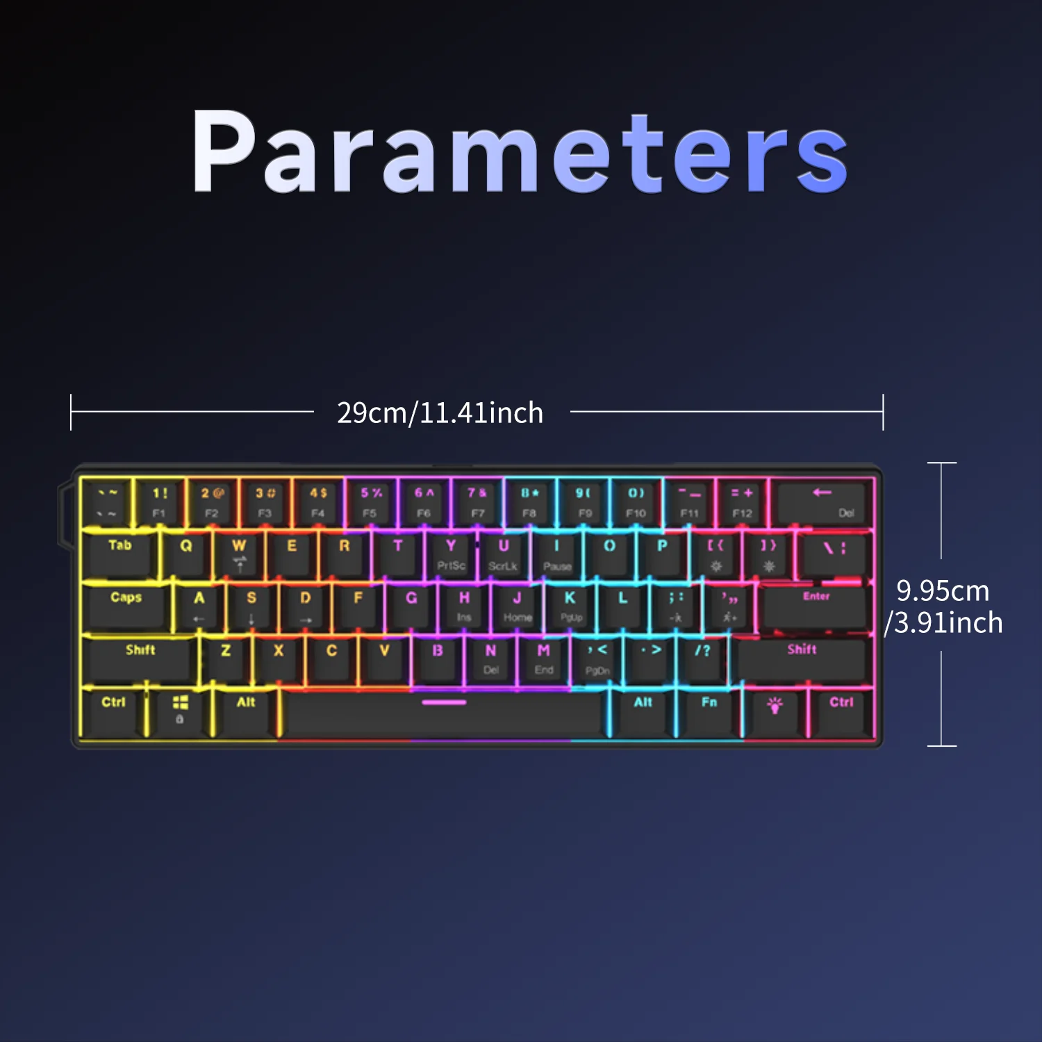 AJAZZ NK61 mechanische Gaming-Tastatur mit RGB – Bild 6