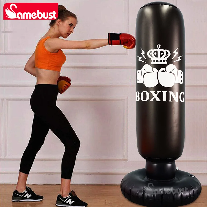 Aufblasbarer Boxsack mit Rückprallfunktion – Training zu Hause – Bild 3