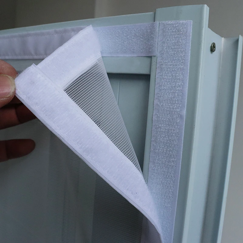Fliegengitter für Fenster mit Klettband – weiß – Bild 5