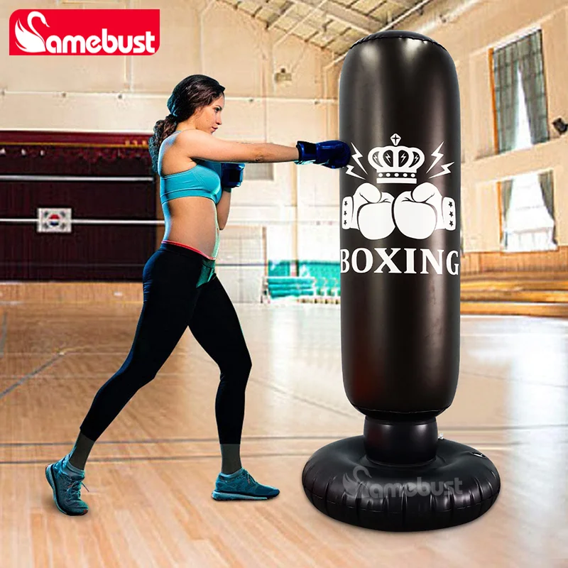 Aufblasbarer Boxsack mit Rückprallfunktion – Training zu Hause