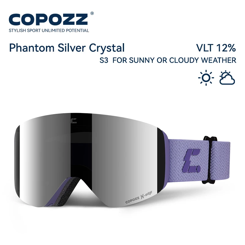 COPOZZ X-edge Skibrille mit magnetischer Scheibe – Bild 18